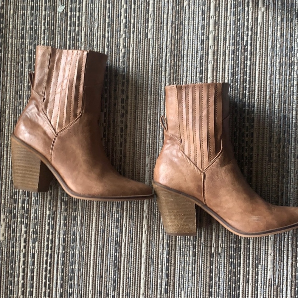 Brown booties